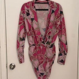 Bohoo Pink dress size 4